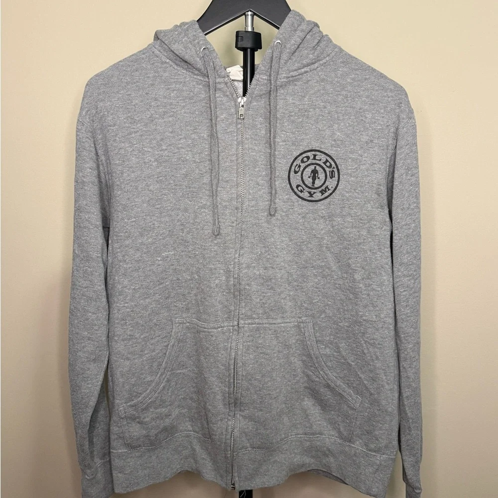 Gold's Gym Gray Men's Zip-Up Sweater - Picture 1 of 2